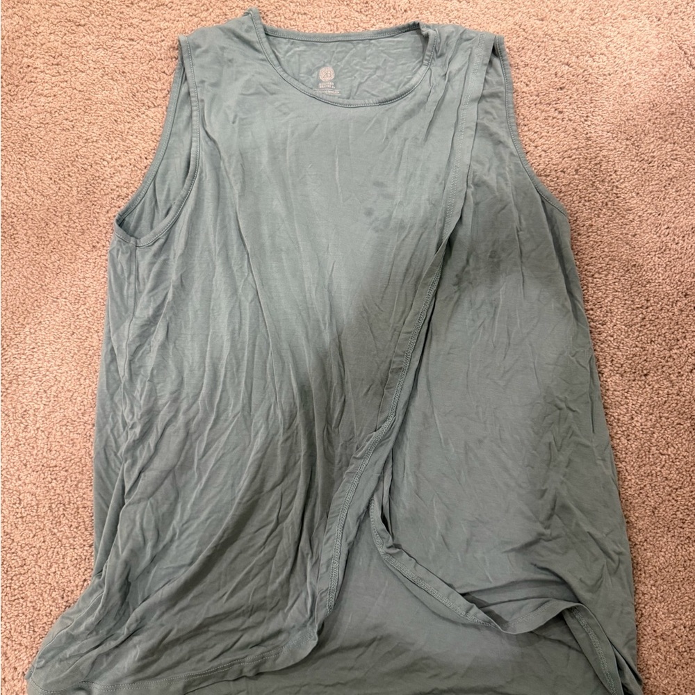 Nursing Sleeveless Green Women's Top